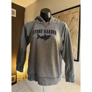 Girl’s Large Hoodie Sweatshirt. Stone Harbor. Jersey Shore. Embroidered. Size L